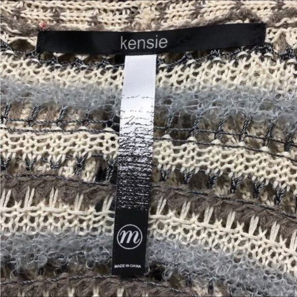 Kensie Women’s Open Front Longline Crochet Sweater Duster Cardigan, size M - Picture 7 of 9